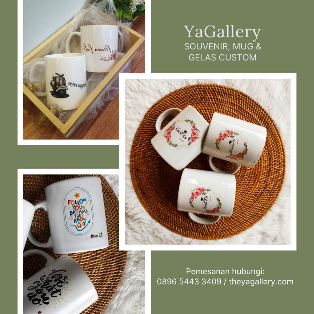 Mug Custom, Gelas Custom, Cangkir Custom YaGallery Jakarta