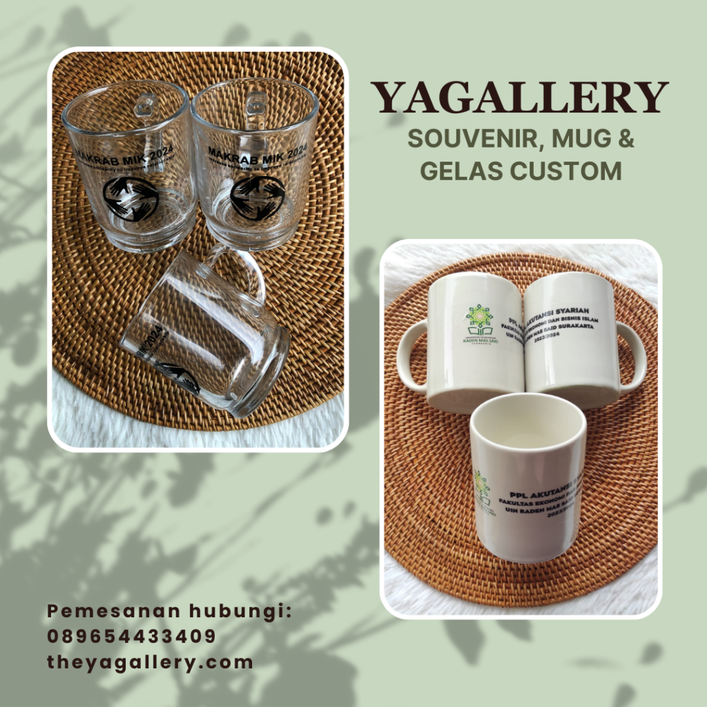Jalin Kebersamaan Organisasi dengan Mug Custom dari YaGallery, Mug Custom, Souvenir